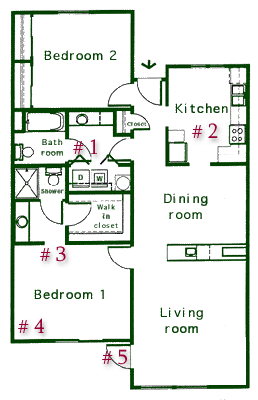 Modified 1240 sq ft Apartment